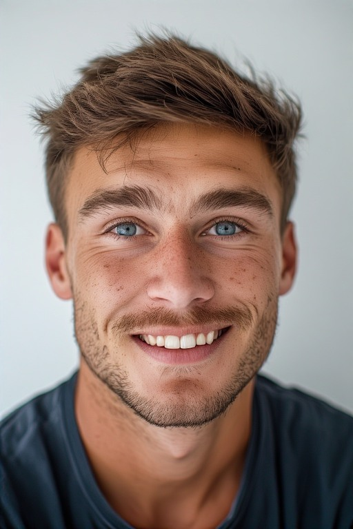 Input portrait of a man for AI photoshoot generation