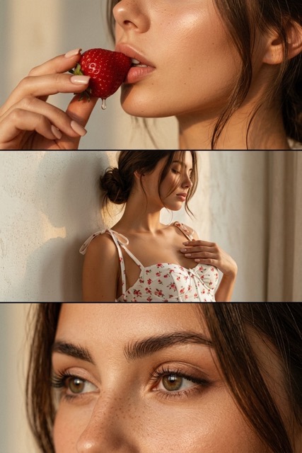Strawberry Triptych