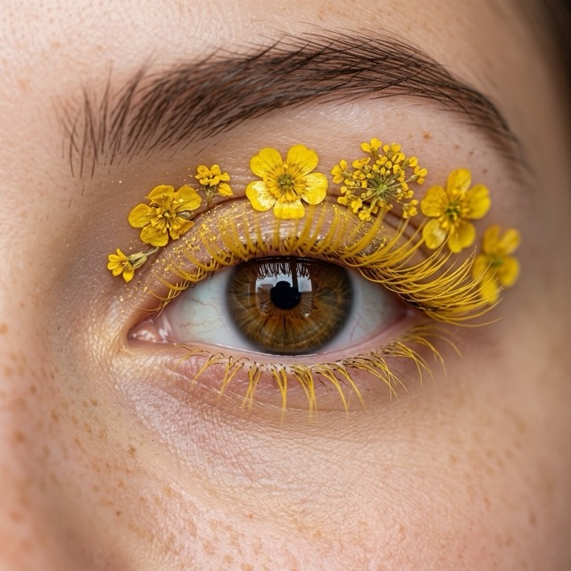 Yellow lashes