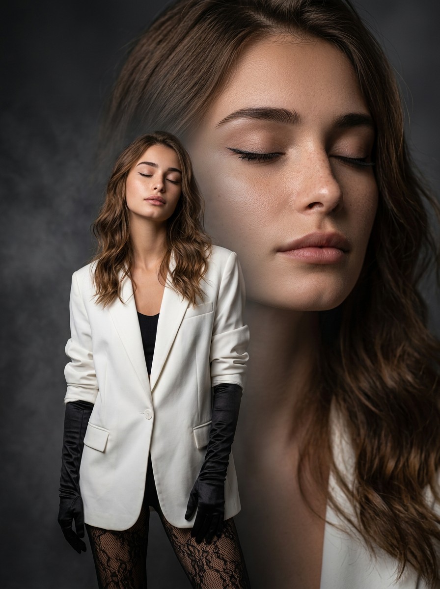 Cinematic Double-Exposure Portrait preview 2