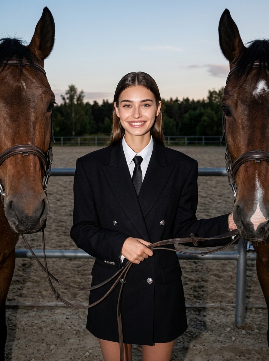 Retrato de moda equestre Y2K preview 2