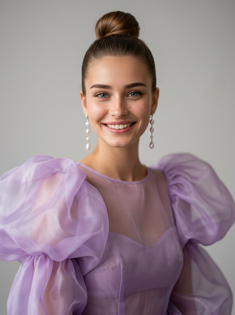 Лавандовый портрет в органзе preview 2