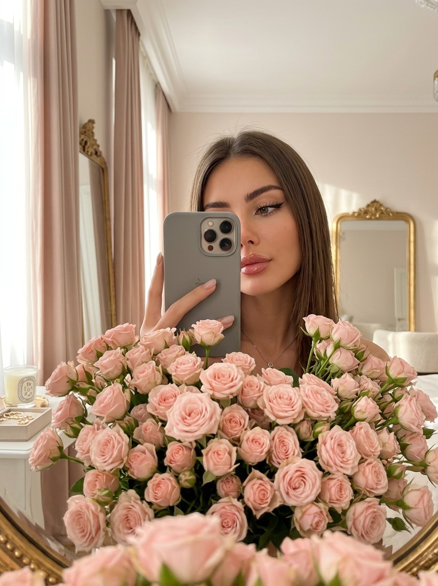 Mirror Selfie — Pink Rose Cloud preview 2