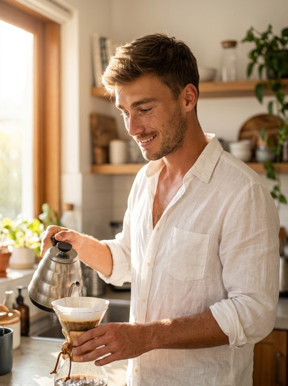 Утренний лайфстайл портрет