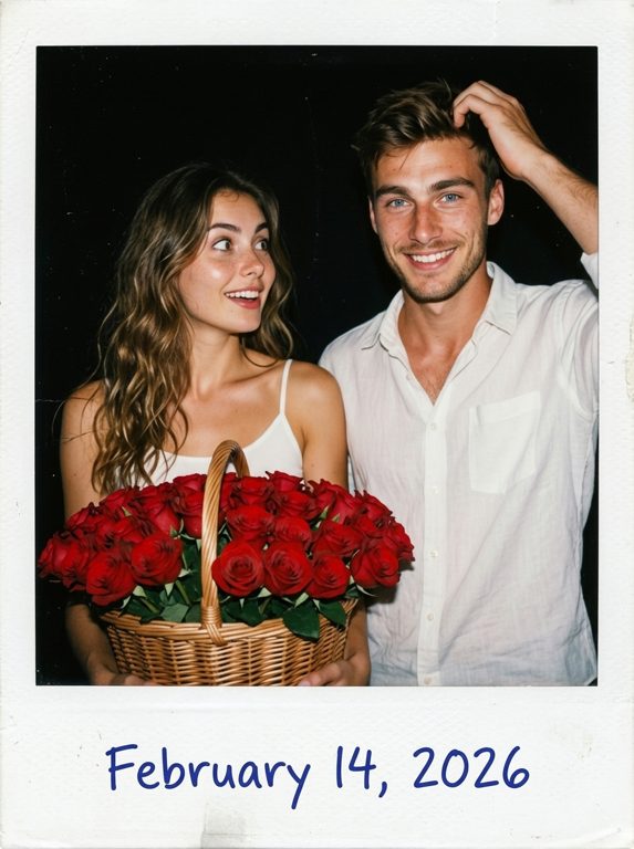 Polaroid vintage de casal