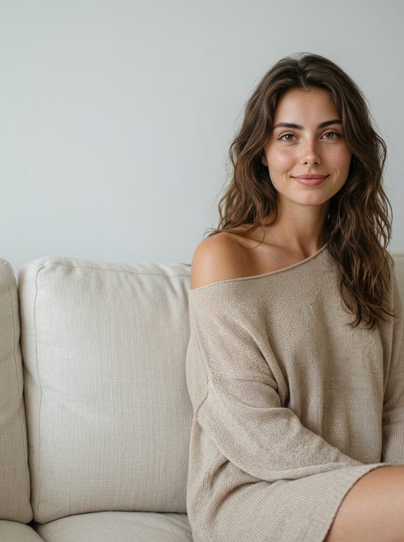 Soft Beige Minimal Portrait