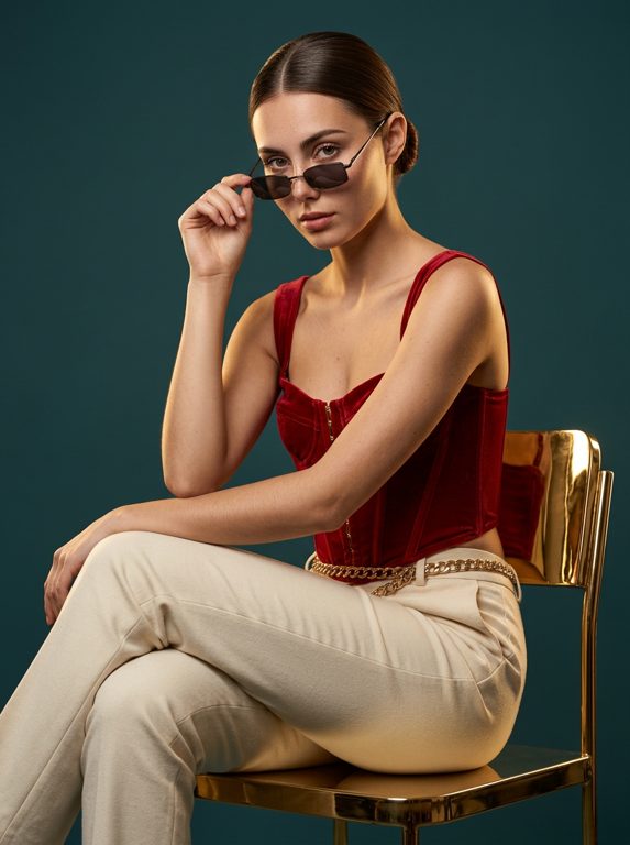 Retrato veludo escarlate