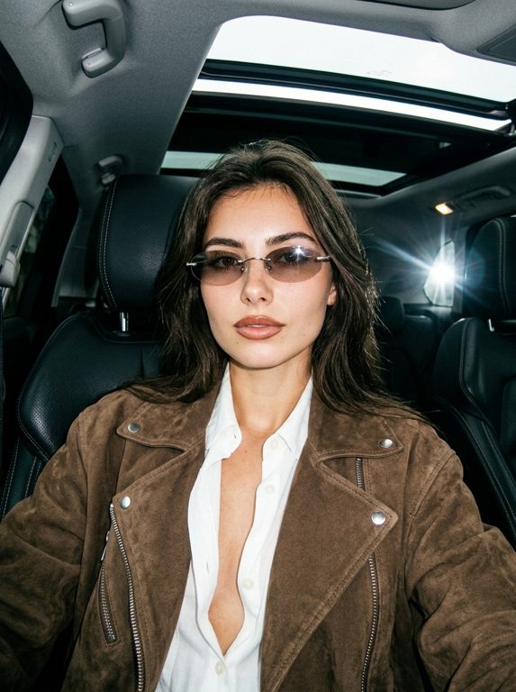 Y2K Luxe Flash Selfie